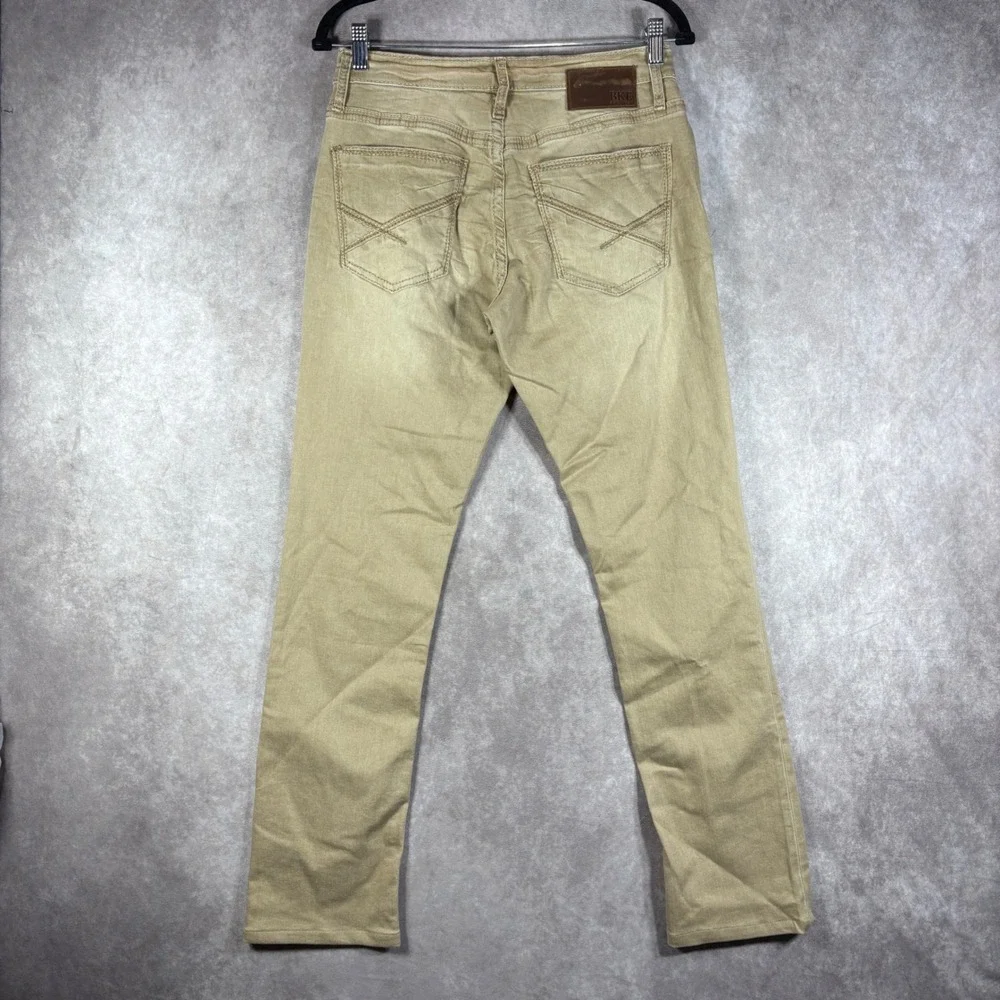 BKE Jeans Mens 29x32 Tan Jake Straight Leg Stretch Denim Khaki Casual Everyday